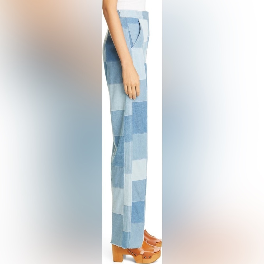 Le Superbe Fred's Denim Patchwork Flare Pants - image 2